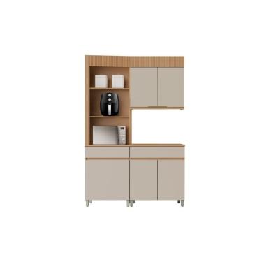 Imagem de Kit Modulado Nesher Realeza 3 Peças CZ107 Carvalho/Greice