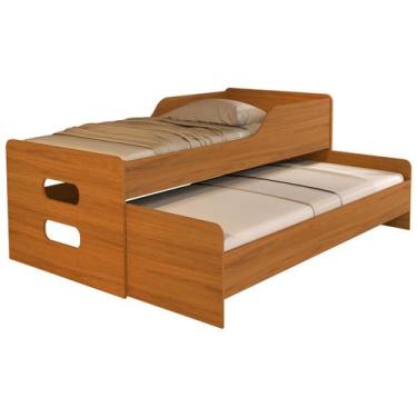 Imagem de Bicama MDF Alta Qualidade com Cama Auxiliar Deslizante + 2 Colchões D3