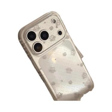 Imagem de Capa De Celular Transparente Antichoque Com Estampa De Urso De Desenho