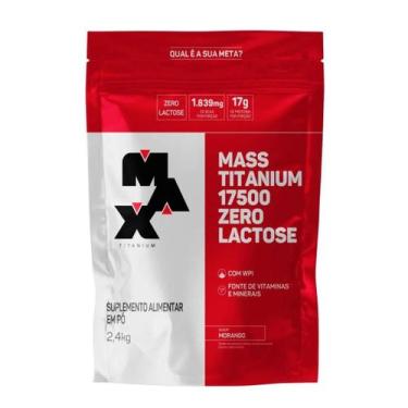 Imagem de Hipercalorico Mass Titanium Zero Lactose 2,4kg Max Titanium, Morango