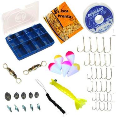 Imagem de Kit Pescaria Estojo Com Acessórios Isca Pronta Linha - Hi