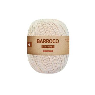 Imagem de Barbante Barroco Natural Fio 700g 100% Algodão Círculo Maciez -, 4/4