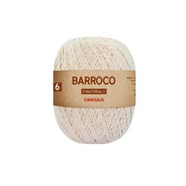 Imagem de Barbante Barroco Natural Fio 700g 100% Algodão Círculo Maciez -, 4/6
