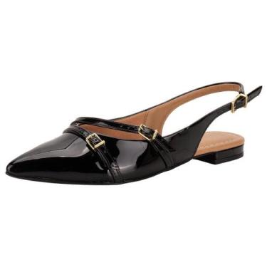 Imagem de Sapato feminino mule vizzano 1206296, Verniz, Preto, 37