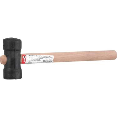 Imagem de Martelo De Borracha 40 Mm, Cabo Em Madeira, Preto, Nove54 Ostenvonder