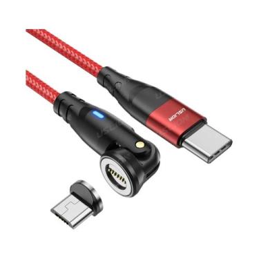 Imagem de Cabo Magnético Tipo C De Carregamento Rápido 60W Para Transferência De