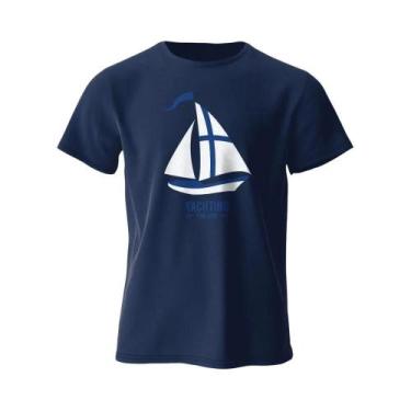 Imagem de Camiseta De Algodão Vintage Oversize Com Estampa Gráfica De Náutica Pa