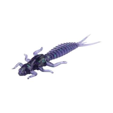 Imagem de Isca Artificial Mini De 6cm, Larva De Libélula, Minhoca Falsa Para Pes