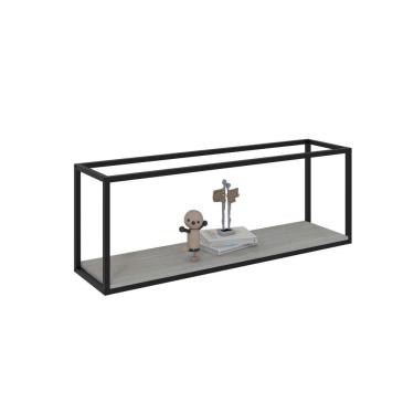 Imagem de Nicho Aéreo Dynamica 120x30x42cm C-01 Prateleira Snow - Est.preta Snow - Est.preta