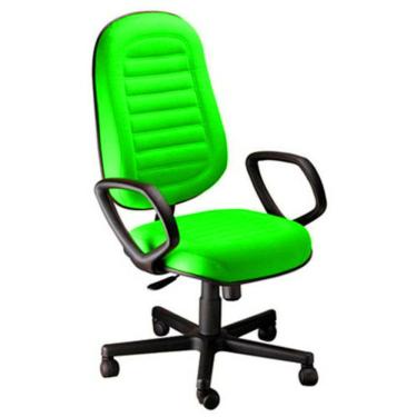 Imagem de Cadeira Presidente Gomada Com Braços Linha Blenda Verde