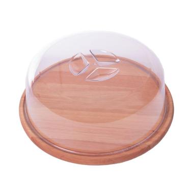 Imagem de Boleira De Madeira Com Tampa Essence