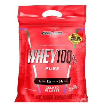 Imagem de Whey Protein 100% Pure Integralmédica Concentrado Gelato di Latte Refi