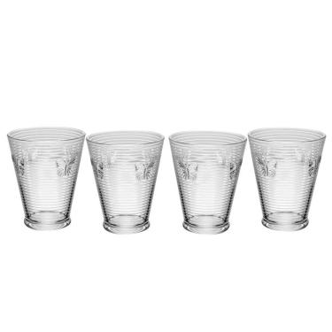 Imagem de Conjunto 4 Copos Lines Butterfly 350ml Vidro - Wolff