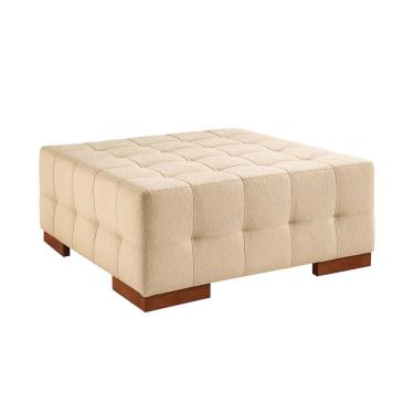 Imagem de Puff para Sala de Estar Boucle Karen Bege