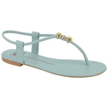 Imagem de Sandália Rasteira Moleca Dedo Feminina com Detalhe Dourado-Feminino