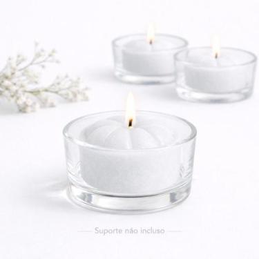 Imagem de Vela Branca Rechaud  Uso Espiritual, Decoração e Aromatizadores - Estr