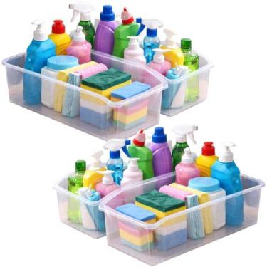 Imagem de Kit 3 Organizadores De Geladeira e Lavanderia Grande Pratico Casa Orga