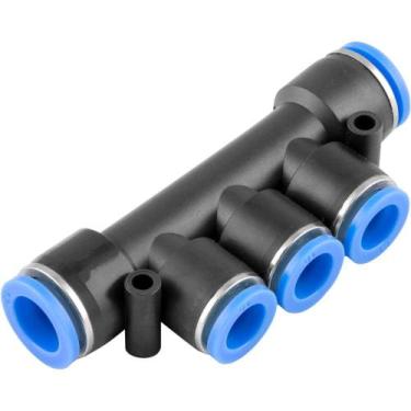 Imagem de Conexão Rápida Tipo T de Redução, com 2 Entradas de 12,0 mm e 3 Entrad