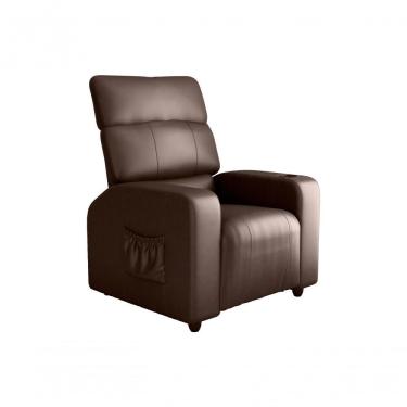 Imagem de Poltrona Reclinável MX 67 Pulse Couro Sintético Marrom Matrix