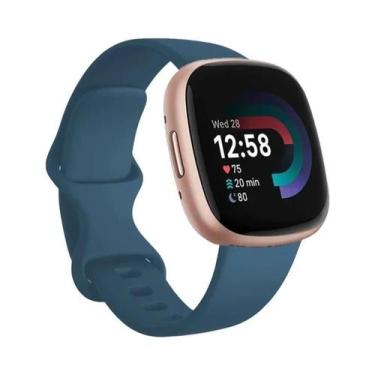 Imagem de Pulseira De Silicone Macia Para Fitbit Versa 3 Sense, Acessórios Para 