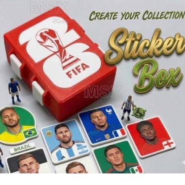 Imagem de Nova Caixa Maleta Porta 100 Figurinhas Modelo Grande Album Copa Do Mun