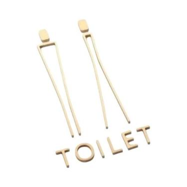 Imagem de Placa De Metal De Luxo Para Banheiro RoyalCraft - Logotipos E Placas D