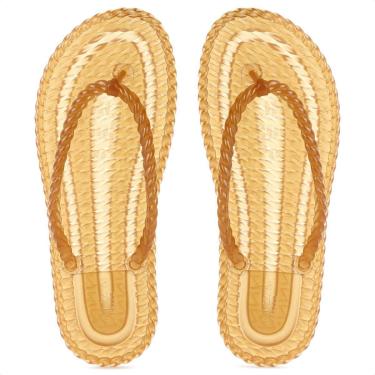 Imagem de Chinelo Brizza Arezzo Tira Marrocos Translúcido Marrom Caramelo - Feminino-Feminino