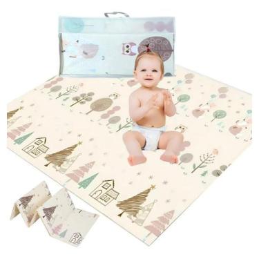 Imagem de Tapete Infantil Emborrachado Dobrável Dupla Educativo Bebe - Congratul