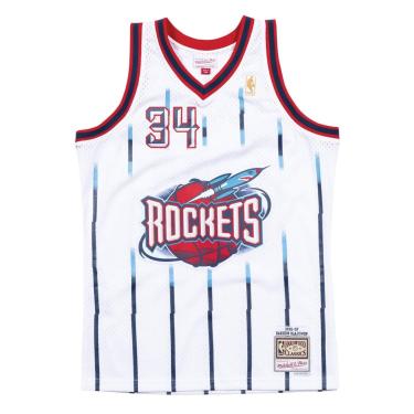 Imagem de Regata Mitchell & Ness Swingman Jersey Houston Rockets 1996-97 Hakeem Olajuwon Masculin...