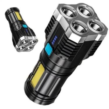 Imagem de Lanterna Tática Recarregável Lanterna Tatica Recarregavel Mais Forte do Mundo com 4 Led...