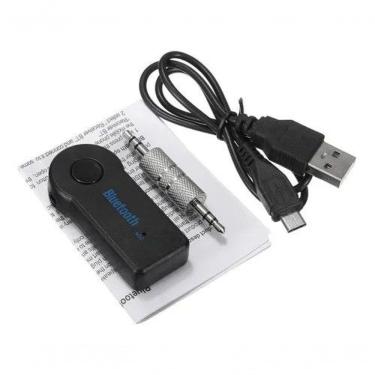 Imagem de Adaptador Receptor Bluetooth P2 para Som Automotivo STO488 para Celulares e Tablets Áudio sem Fio Preto Premium Colchões