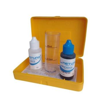 Imagem de Kit Teste de Alcalinidade para Piscinas Teste Alcalinidade Mede Precisão Água Compacto Completo Netuno