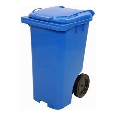 Imagem de Kit Contentor Plástico 240L com 4 Unidades para Armazenamento 240 LITROS com Rodas 200M...
