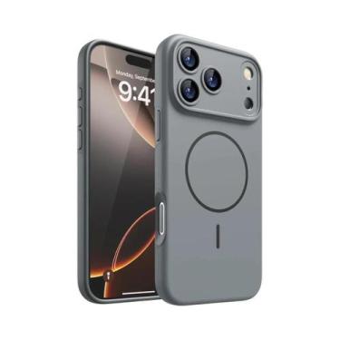 Imagem de Capa Magnética De Silicone Macia Para iPhone 17 pro Max 16 15 14 13 12