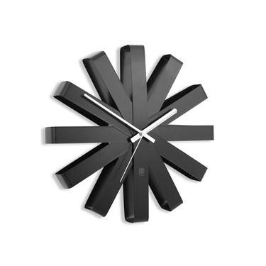 Imagem de Relógio de Parede Ribbon Aço Inox 30,5 cm Preto Umbra