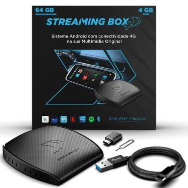 Imagem de Streaming Box Faaftech Plus 2.0 Android 13 OctaCore 4G 64GB CarPlay Se