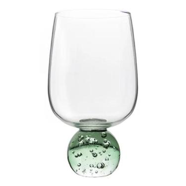 Imagem de Taça Em Vidro Transparente e Verde 540Ml - Ribeiro e Pavani