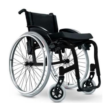 Imagem de Cadeira de Rodas Monobloco Dobrável Star Lite Alumínio Ortobras, 42cm,