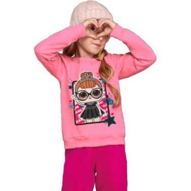 Imagem de Blusa Moletom Infantil Menina Inverno Personagens Licenciado - anjo da