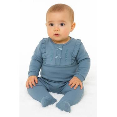 Imagem de Macacão Inverno Bebê Suedine - kiko, Azul, G