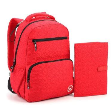 Imagem de Mochila Maternidade Hello Kitty Com Trocador, Vermelho
