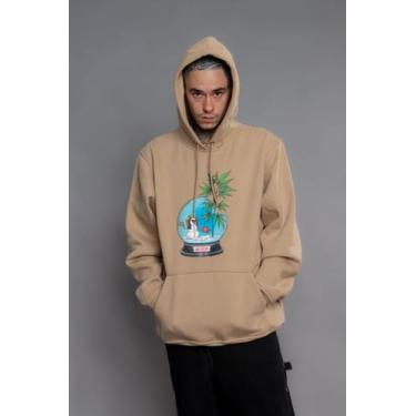 Imagem de Moletom Masculino Vextor Fechado Snow Globe 1300, Bege, GG