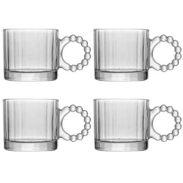 Imagem de Conjunto 4 Xícaras Classic de 100ml Cristal - Wolff