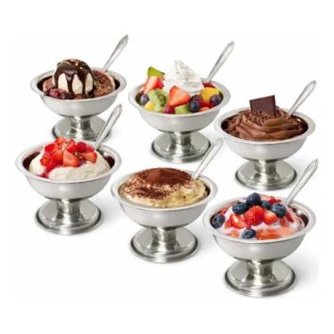 Imagem de Conjunto de Taças para Sorvete inox 12peças - Wincy