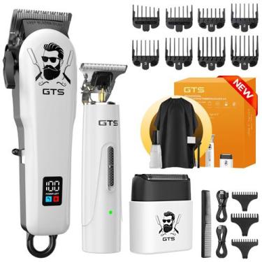 Imagem de Máquina de Cortar Cabelo GTS PRO sem Fio, à Prova dÁgua, com Display L