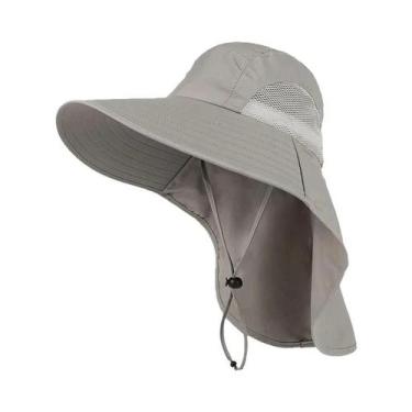Imagem de Chapéu de Pesca Masculino com Aba Larga e Protetor de Pescoço - Secage