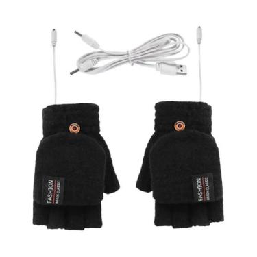 Imagem de Luvas Térmicas De Inverno Com Aquecimento Elétrico USB E Tela Sensível