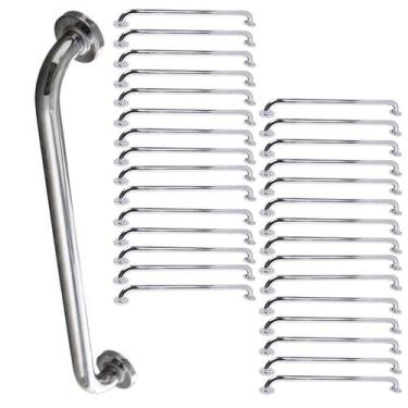 Imagem de Alça de Apoio 80cm Kit 30 Uni Acessibilidade Idoso Corrimao Cadeirante
