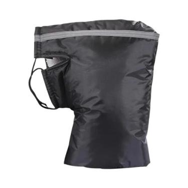 Imagem de Luvas De Inverno Corta-Vento Quentes Para Guidão De Moto Com Aquecimen