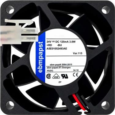 Imagem de Cooler A5E01052493AE 24V 125mA 3W 2 Fios 2 Pinos 60X60X25 D3 - Siemens